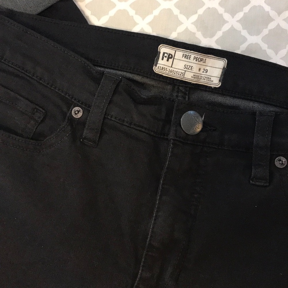 FREE PEOPLE Black Skinny Jeans